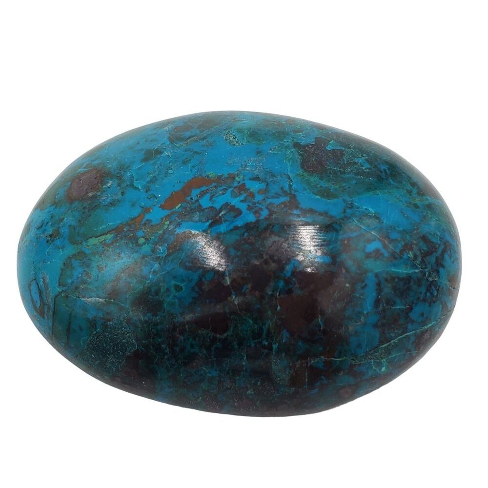 390g 1950ct Peruvian Chrysocolla Polished Mineral Rock Tumbled Stone Green Blue - Picture 10 of 12